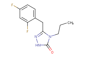 3-[(2,4-difluorophenyl)methyl]-4-propyl-4,5-dihydro-1H-1,2,4-triazol-5-one