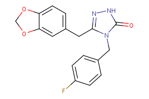 3-[(2H-1,3-benzodioxol-5-yl)methyl]-4-[(4-fluorophenyl)methyl]-4,5-dihydro-1H-1,2,4-triazol-5-one