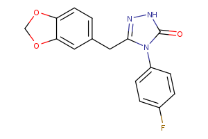 3-[(2H-1,3-benzodioxol-5-yl)methyl]-4-(4-fluorophenyl)-4,5-dihydro-1H-1,2,4-triazol-5-one