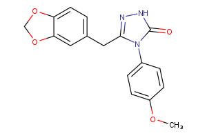 3-[(2H-1,3-benzodioxol-5-yl)methyl]-4-(4-methoxyphenyl)-4,5-dihydro-1H-1,2,4-triazol-5-one