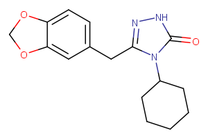 3-[(2H-1,3-benzodioxol-5-yl)methyl]-4-cyclohexyl-4,5-dihydro-1H-1,2,4-triazol-5-one