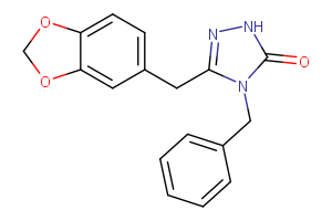 3-[(2H-1,3-benzodioxol-5-yl)methyl]-4-benzyl-4,5-dihydro-1H-1,2,4-triazol-5-one