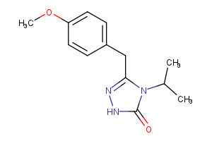 3-[(4-methoxyphenyl)methyl]-4-(propan-2-yl)-4,5-dihydro-1H-1,2,4-triazol-5-one