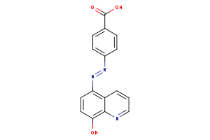 4-[(1E)-2-(8-hydroxyquinolin-5-yl)diazen-1-yl]benzoic acid