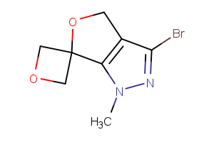 3-bromo-1-cyclopropyl-1,4-dihydrospiro[furo[3,4-c]pyrazole-6,3′-oxetane]