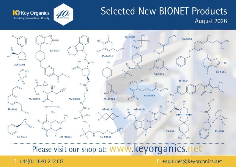 A selection of the latest update to the BIONET Collection, August 2026